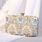 Women's Crystal Evening Clutch Bag – Luxury Bridal Purse Evening Clutch Bag Richie's Gold