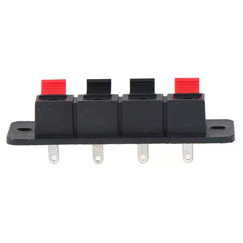 2PCS 4-Position Spring Terminal Connector for Audio Speakers Speaker Terminal Connector Richie's