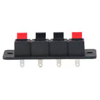 2PCS 4-Position Spring Terminal Connector for Audio Speakers Speaker Terminal Connector Richie's