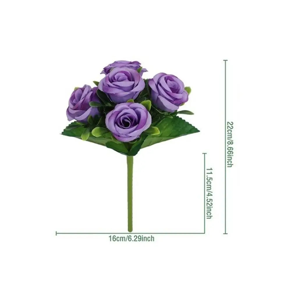 Silk Artificial Pansy Flowers – Realistic Faux Rose Bouquet Decor Artificial Flowers Richie's