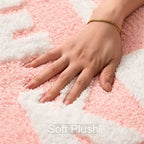 Funny Get Naked Bath Mat – Pink Non-Slip Plush Bathroom Rug Bath Mat Rug Richie's