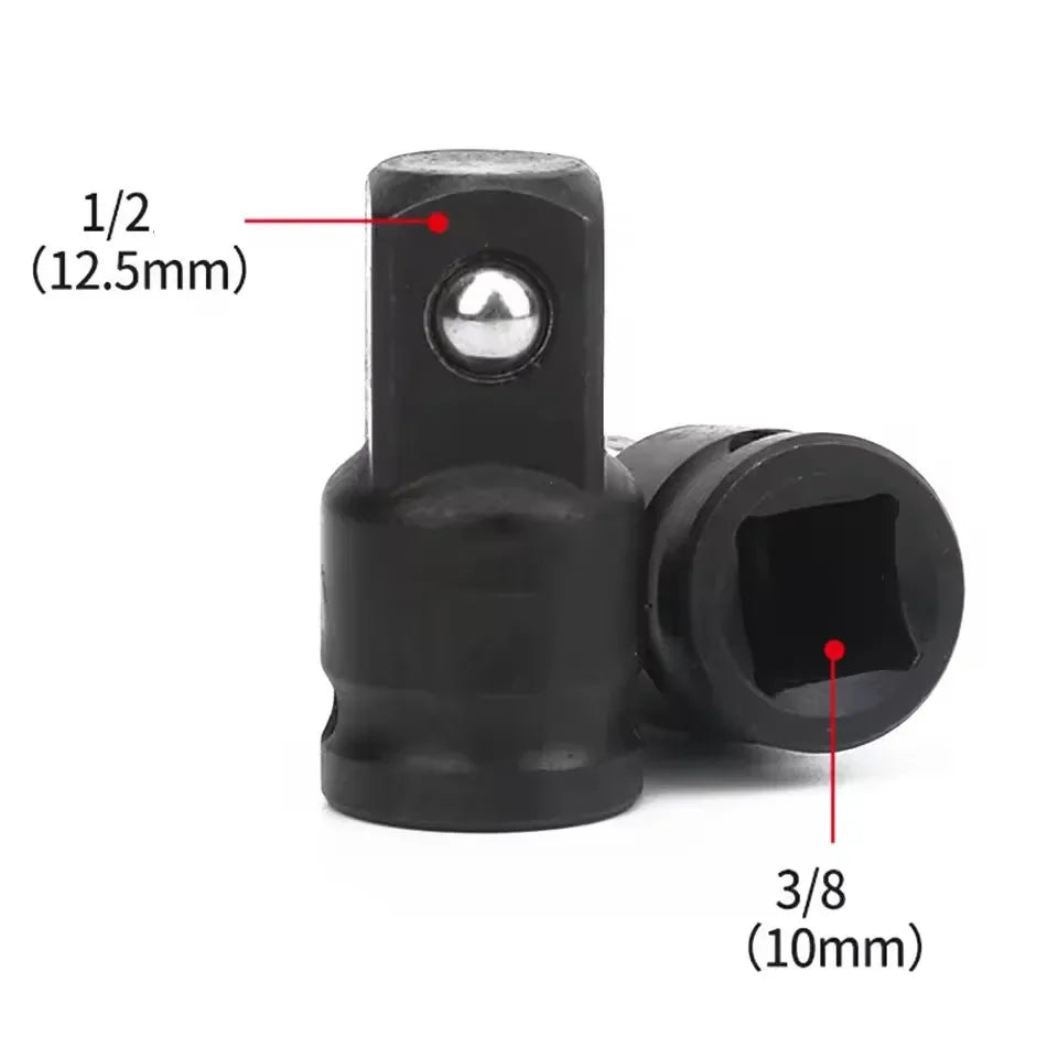 Impact Socket Drive Adapter 1/2 3/8 1/4 Chrome-Vanadium Steel Socket Drive Adapter Richie's 3-8 to 1-2