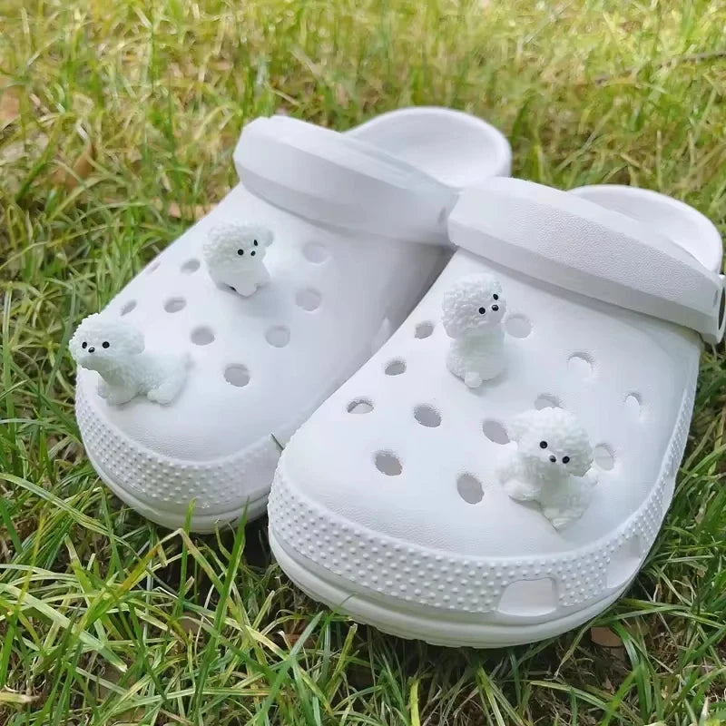 4Pcs Glow 3D Puppy Shoe Charms for Clogs & Sandals | Xmas Gift Shoe Charms Richie's