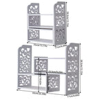 Scalable White Desktop Stationery Organizer & Bookshelf Desktop Organizer Richie's