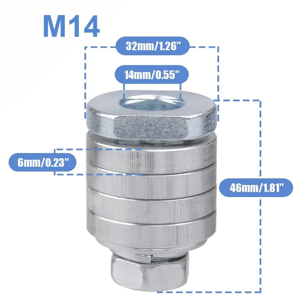 M14 Angle Grinder to Grooving Machine Adapter – Quick Change Grinder Adapter Richie's M14