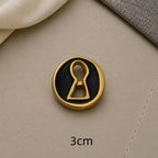 Eye-Shaped Shank Button – Creative Alloy Sweater Accessory Shank Button Richie's A18
