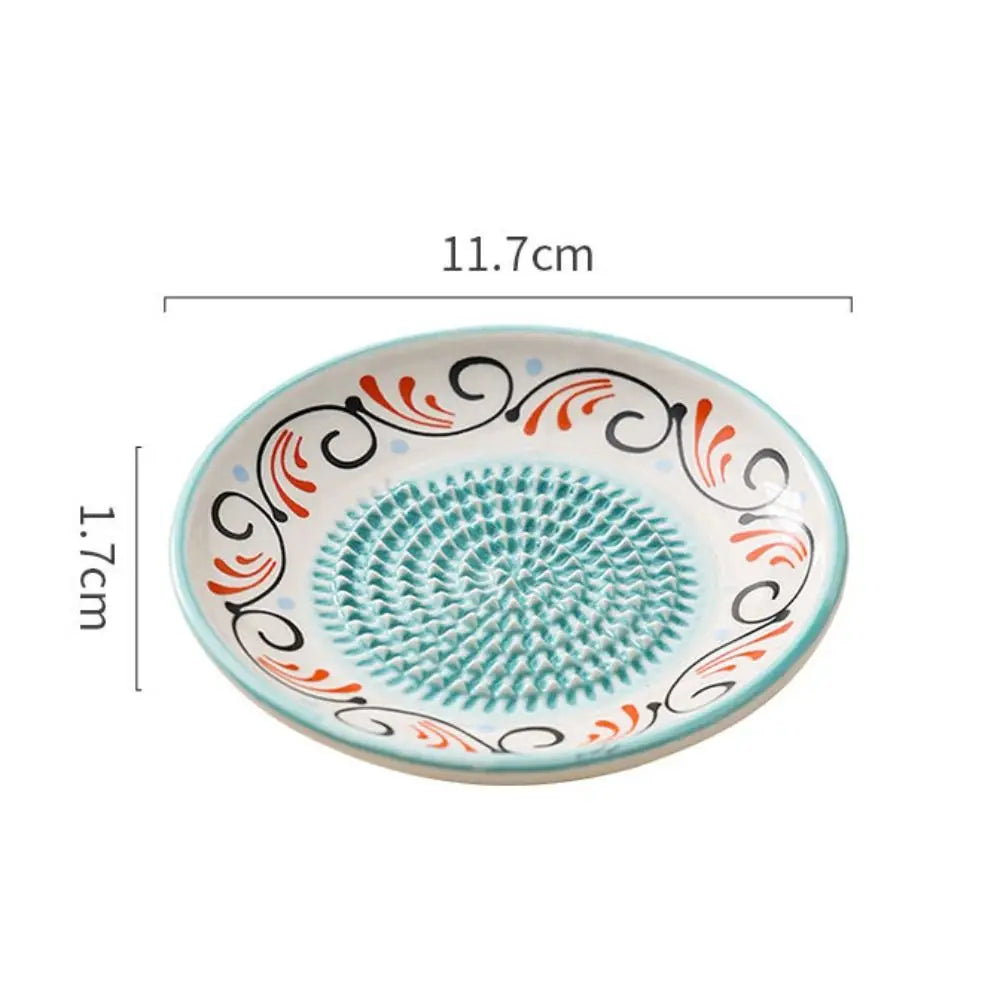 Ceramic Ginger Grater Round Plate – Multi-Purpose Kitchen Tool Ceramic Grater Plate Richie's