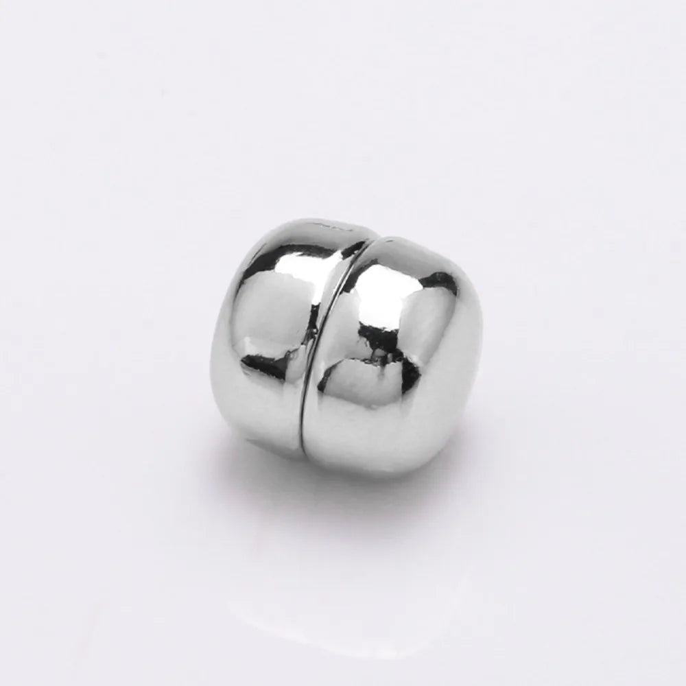 Magnetic Scarf Pins Flatback Round Metal Fasteners | 6 Colors Scarf Pin Fasteners Richie's Silver-Round