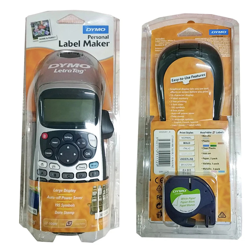 Dymo Letratag LT-100H Handheld Label Maker | 12mm Printer Label Maker Richie's