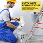 4-Piece Putty Knife Set – Stainless Steel Scraper Tool Kit Putty Knife Set Richie's