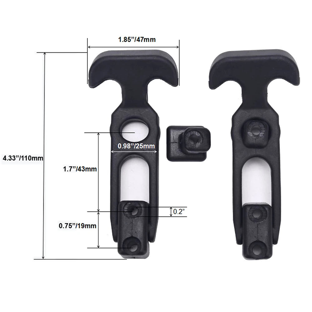Flexible T-Handle Rubber Draw Latch – Cooler, Boat & Tool Box Rubber Draw Latch Richie's