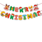 Christmas Hanging Bunting Banner – Xmas Non-Woven Party Decor Christmas Bunting Banner Richie's F