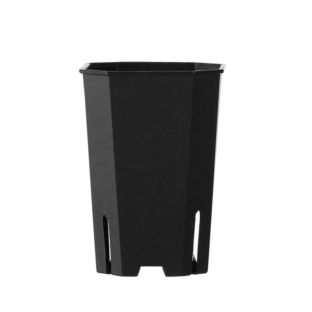 Side-Opening Octagonal Succulent Pot | Modern Planter Succulent Planter Pot Richie's Black-S