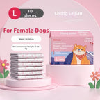 Disposable Dog Diapers Male & Female – 10 Pack Super Absorbent Dog Diapers Richie's Female L