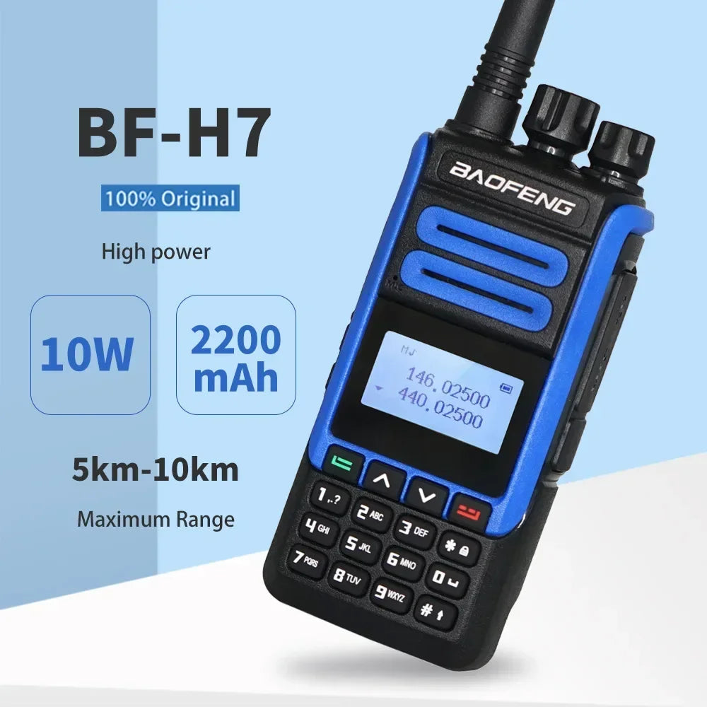 BaoFeng BF-H7 10W Dual Band UHF/VHF Walkie Talkie Two-Way Radio Two-Way Radio Richie's T388-with EU plug EURO