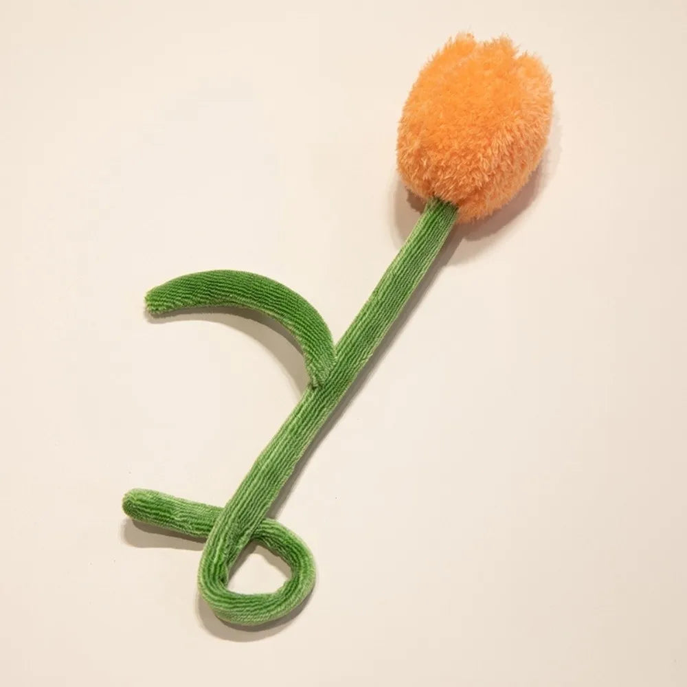 Handmade Felt Flower Bendable Wire Stem Artificial Bouquet