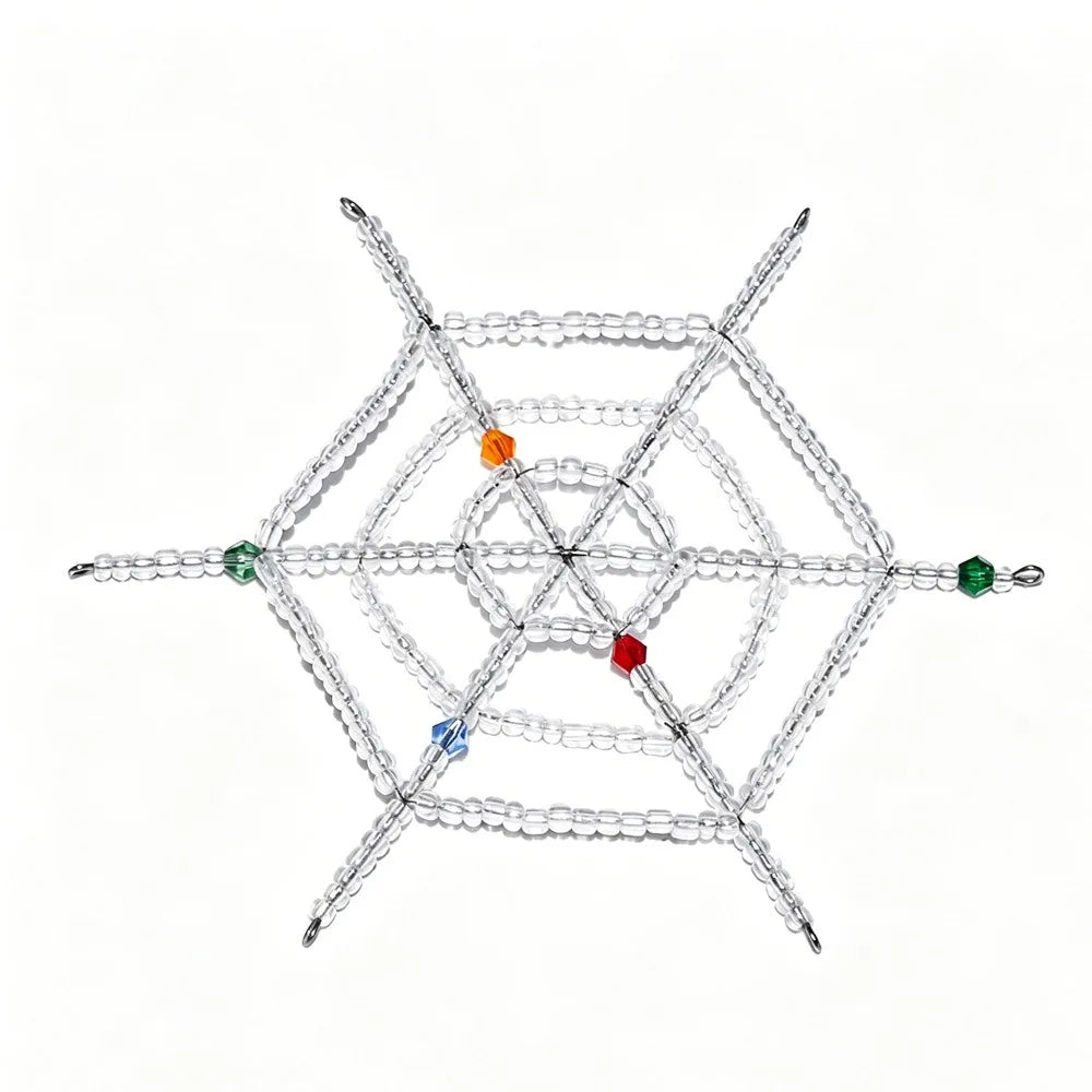 Beaded Spider Hanging Ornament – Crystal Faceted Halloween Décor Halloween Hanging Ornament Richie's Style3