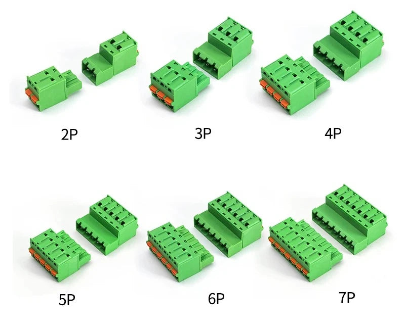 Spring-Press Plug-In Terminal Block 5.08mm 2–24P | 2EDGKD Set Terminal Block Connector Richie's