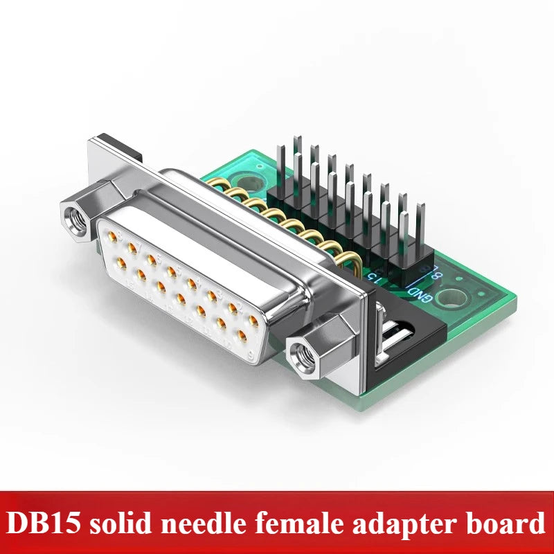 DB9 DB15 DB25 DB37 RS232 to DuPont 2.54mm Terminal Adapter Board Circuit Board Adapter Richie's DB15 female