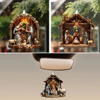 Acrylic Nativity Scene Christmas Pendant – Double Sided Ornament Christmas Ornament Richie's