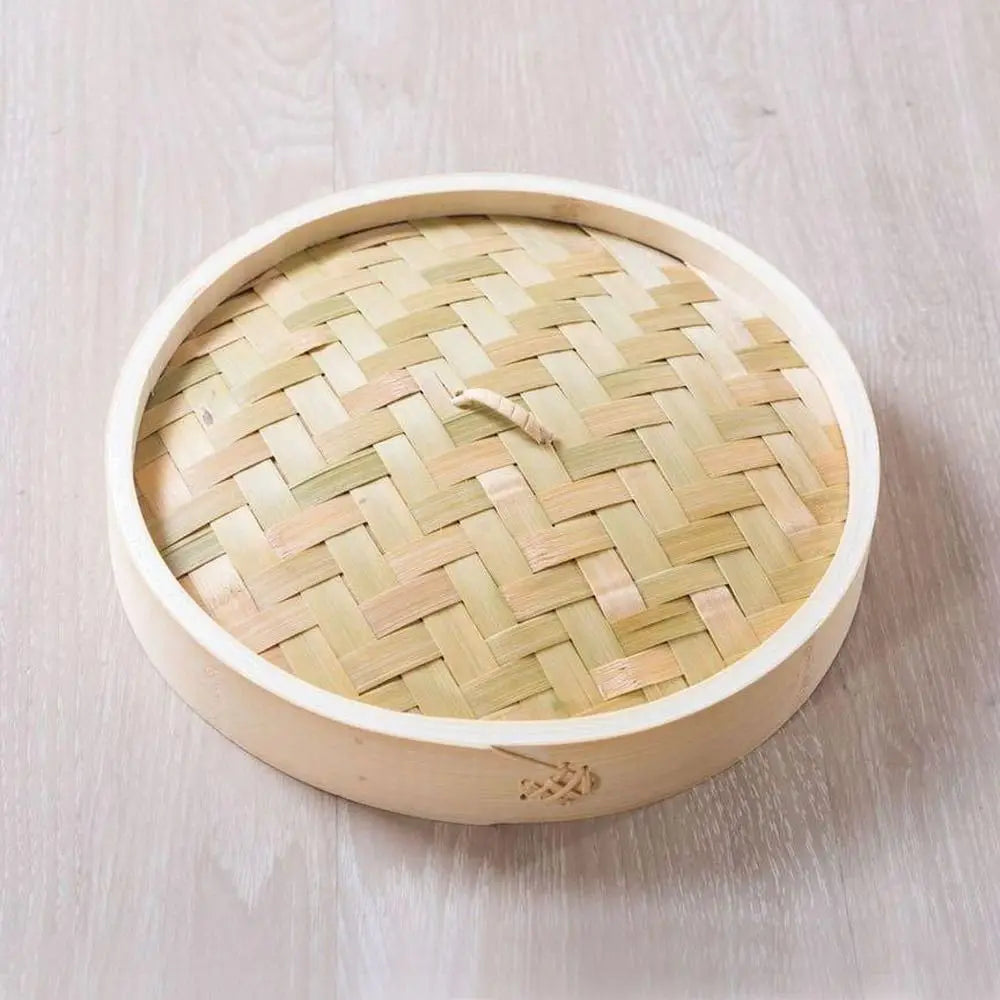 Bamboo Steamer Basket with Lid – Dumplings, Bao & Dim Sum Bamboo Steamer Basket Richie's 13cm Cover