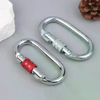 Carbon Steel O-Ring Carabiner 25KN Climbing Safety Lock Buckle Climbing Carabiner Richie's