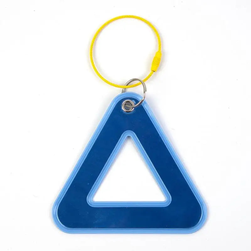 Reflective Triangle Safety Tag with Steel Ring – Bike & Outdoor Bicycle Safety Reflector Richie's D