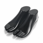 Female Plastic Mannequin Foot Model Pair – Shoe & Sock Display Mannequin Foot Display Richie's Black