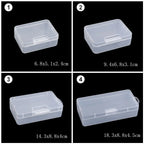 Clear Plastic Storage Boxes – 4 Sizes, Jewelry, Beads & Crafts Storage Box Richie's