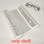 A5 Kpop Photo Binder + 10 Refill Sleeves – Idol Card Organizer Photo Card Binder Richie's White-only shell