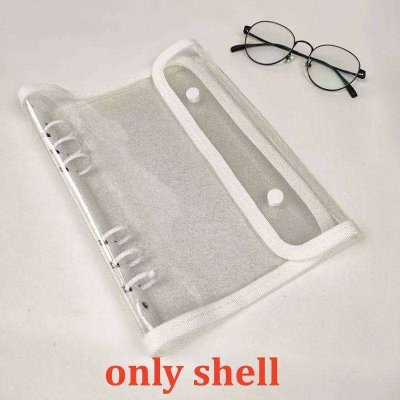 A5 Kpop Photo Binder + 10 Refill Sleeves – Idol Card Organizer Photo Card Binder Richie's White-only shell