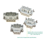 HDC-HE Heavy Duty Connector 6–24 Core 16A 500V Aviation Plug Industrial Connector Insert Richie's