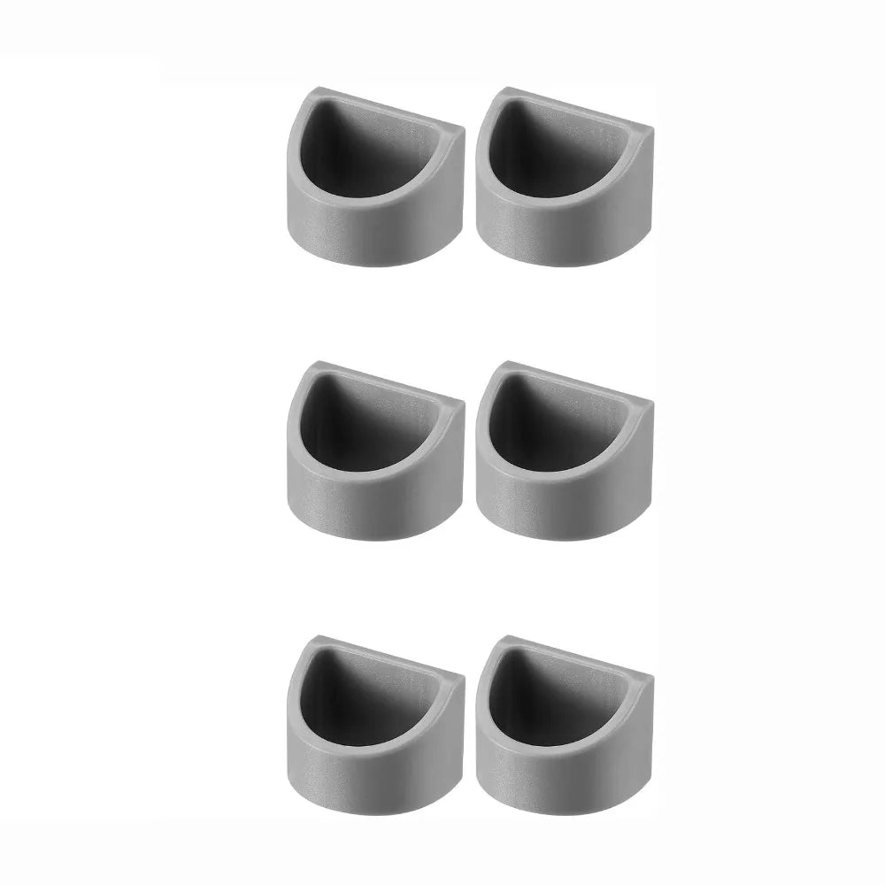 6-Pack Adhesive Glasses Holder Wall Mount Sunglass Organizer Glasses Organizer Richie's Grey