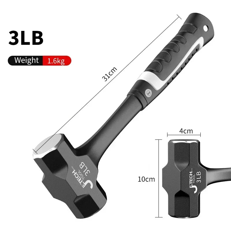 TOTNEND Z50 2-3LB One-Piece Forged Steel Sledge Hammer Forged Steel Hammer Richie's 3LB Hammer
