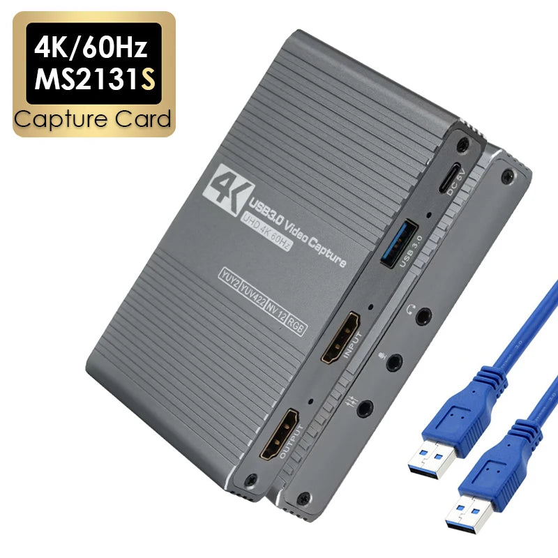 4K 60Hz HDMI USB 3.0 Video Capture Card MS2131S – OBS PS4/5 Video Capture Card Richie's