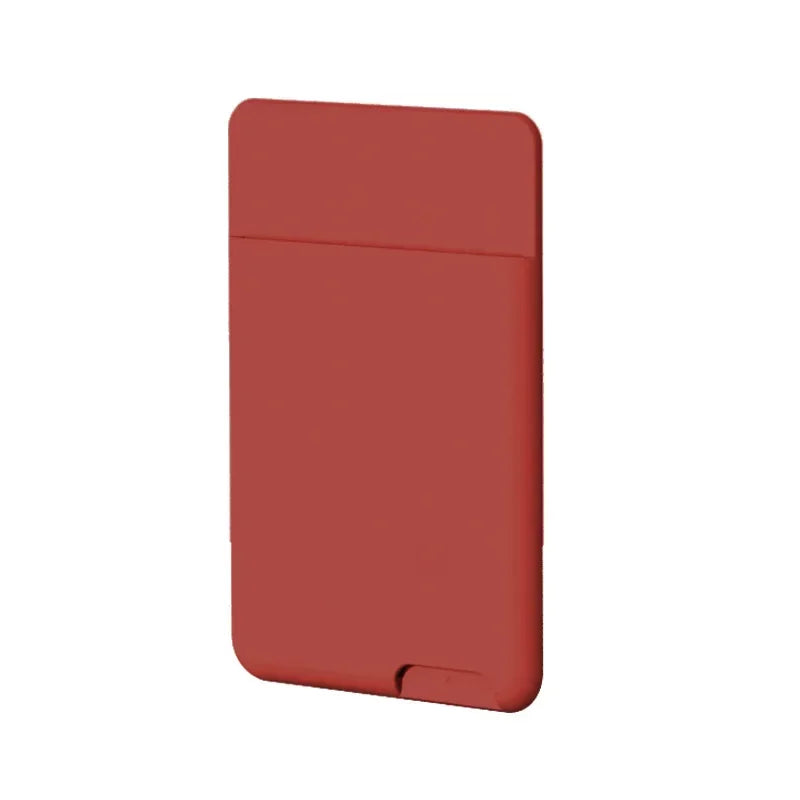 Silicone Stick-On Phone Card Holder Wallet – Self-Adhesive Pocket Phone Card Wallet Richie's Brown