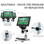 7" HD LCD Digital Microscope 12MP 1200X – Soldering & Repair Digital Microscope Richie's
