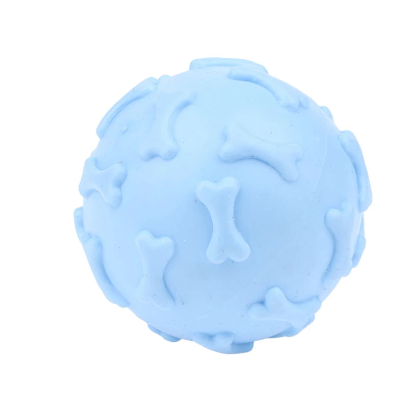 Squeaky Latex Dog Toy Ball – Paw Print for Small Breeds Dog Chew Toy Richie's A12