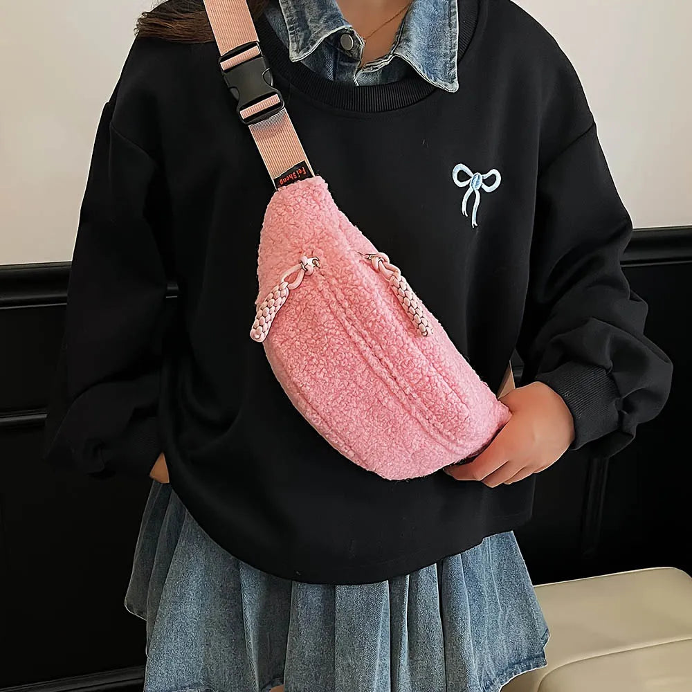Women's Plush Faux Fur Crossbody Bag – Trendy Winter Shoulder Bag Crossbody Shoulder Bag Richie's