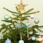 15cm Gold Star Christmas Tree Topper – Fade-Resistant PVC Christmas Tree Topper Richie's