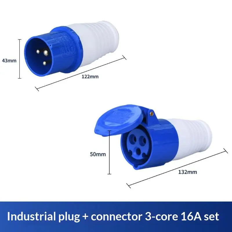 220V 16A IP44 Waterproof Industrial Plug & Socket Connector Industrial Power Connector Richie's A5