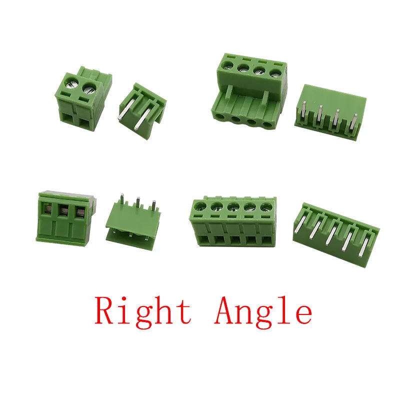 2EDG PCB Screw Terminal Block 5.08mm 2–6 Pin Connectors 5/10 Pairs PCB Terminal Connector Richie's