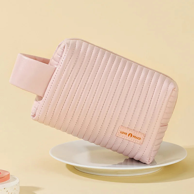 Women's PU Makeup Bag Waterproof Travel Toiletry Organizer Cosmetic Travel Bag Richie's