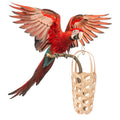 Parrot Food Basket – Natural Wood Bird Foraging Basket with Hook Bird Foraging Basket Richie's Default Title