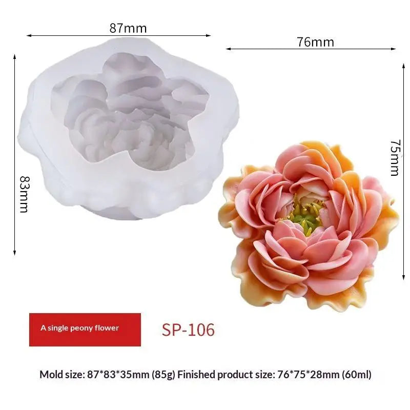 3D Silicone Artificial Flower Décor – BPA-Free, Lifelike Artificial Flower Decor Richie's B