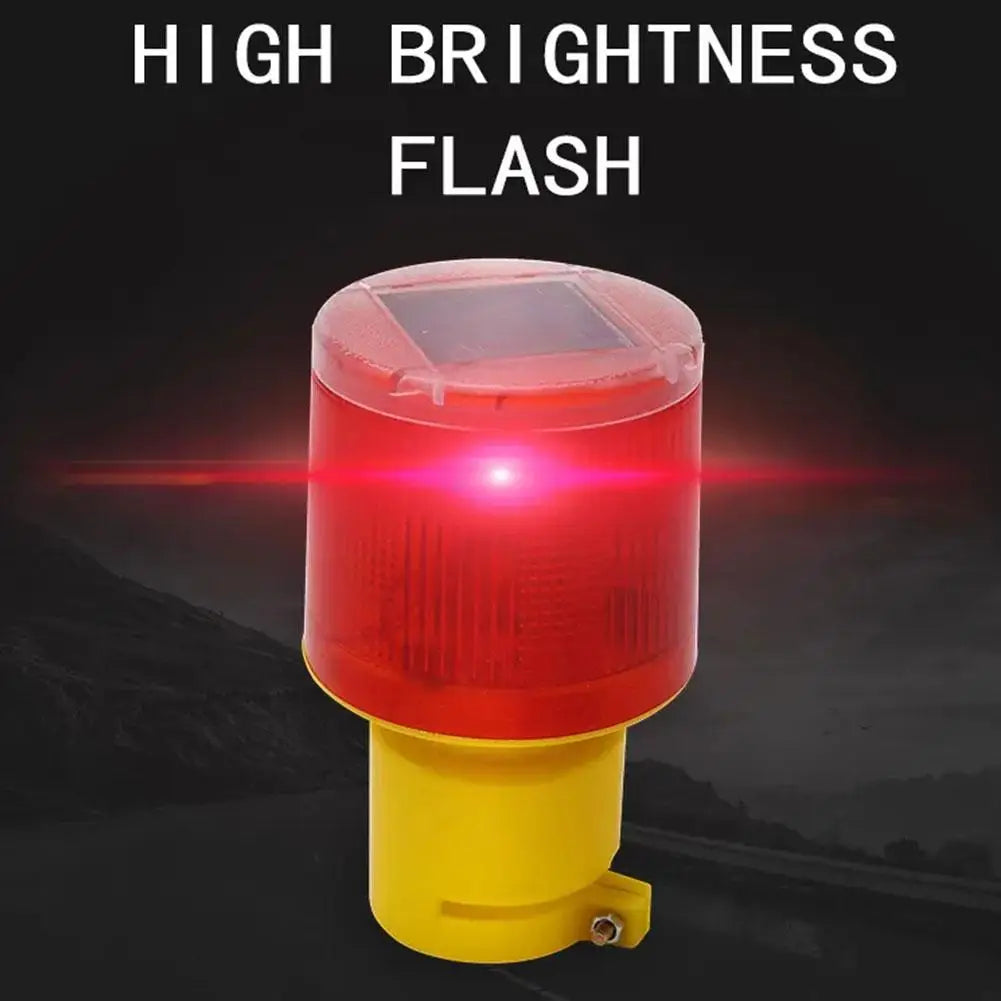 Solar LED Warning Light – Flashing Alarm Lamp, 500m Visibility Solar Warning Light Richie's