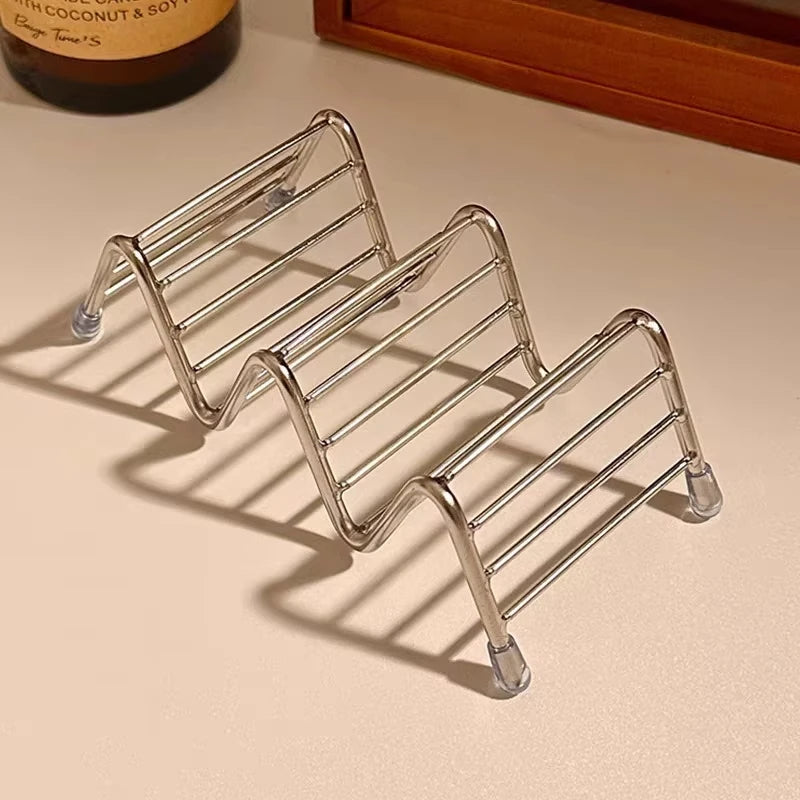 Stainless Steel Soap Dish Rack with Drainage | Bathroom Tray Soap Dish Rack Richie's