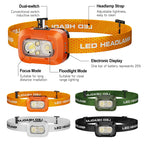 A39 Rechargeable LED Headlamp 550 Lumens – Motion Sensor IP44 LED Headlamp Richie's
