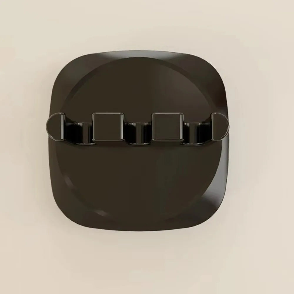 Wall Mounted Electric Toothbrush Head Holder Self-Adhesive Toothbrush Head Holder Richie's Black