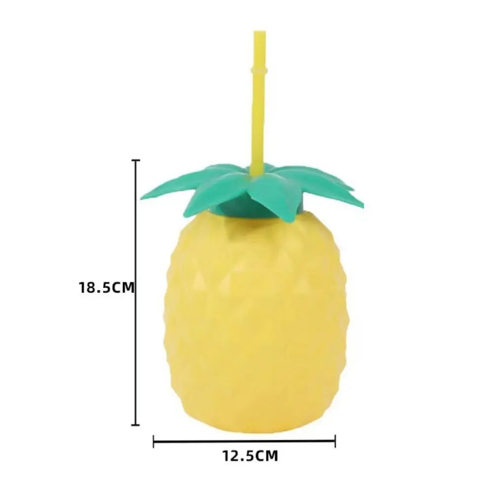 Cartoon Fruit Straw Cup | Strawberry Watermelon Pineapple Bottle Straw Water Bottle Richie's